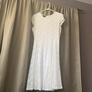 Alfani White Lace Dress